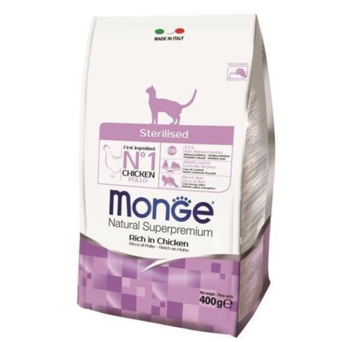Monge Cat Sterilized сухой корм для стерилизованных кошек - 400 гр фото 2