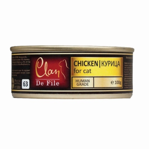 Консервы Clan De File для кошек с курицей - 100 г фото 2