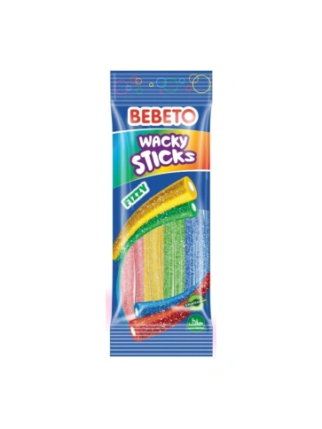 ЖЕВАТЕЛЬНЫЕ КОНФЕТЫ СО ВКУСОМ ТУТТИ-ФРУТИ И ВАНИЛИ «WACKY STICKS FIZZY / ШИПУЧИЕ ПАЛОЧКИ» 75г фото 1
