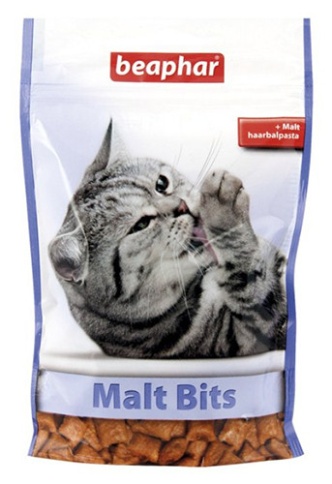Beaphar Malt-Bits Подушечки с мальт-пастой для выведения шерсти из желудка 35г 1 шт фото 1