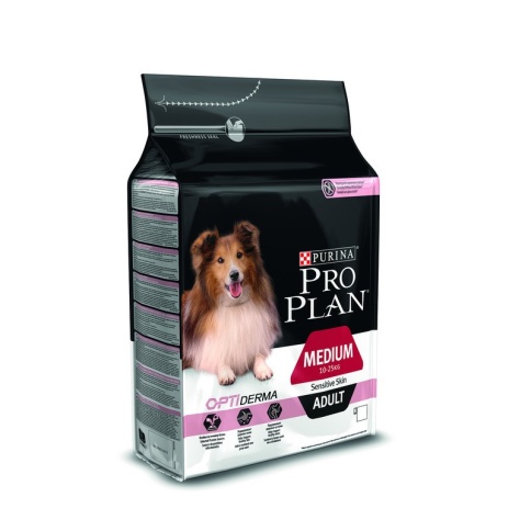 Pro plan medium adult sensetiv skin с лососем и рисом 3 кг фото 2