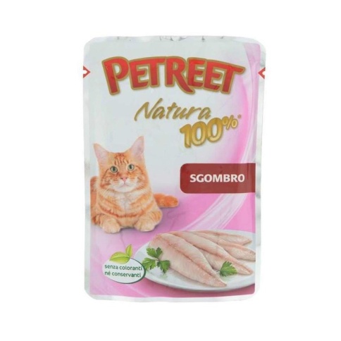 Влажный корм Petreet Natura для взрослых кошек с макрелью - 85 г фото 2