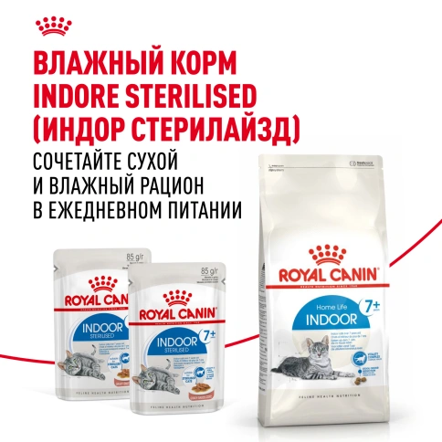 Сухой Корм Royal Canin INDOOR 7+ (ИНДОР 7+)Питание для кошек старше 7 лет, живущих в помещении, помогает бороться с первыми признаками старения, 3 кг фото 11