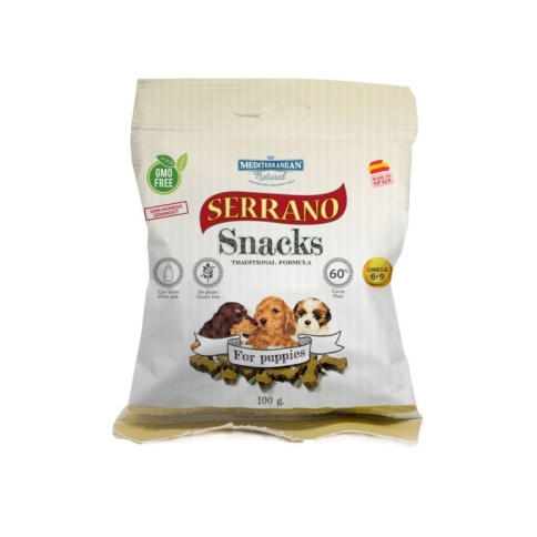 Serrano Snacks лакомство для щенков до года, снеки - 100 г фото 1