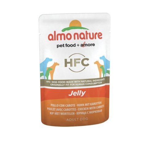 Almo Nature Classic Adult Dog Chicken & Carrots Jelly паучи для взрослых собак с курицей и морковью в желе - 70 г фото 2