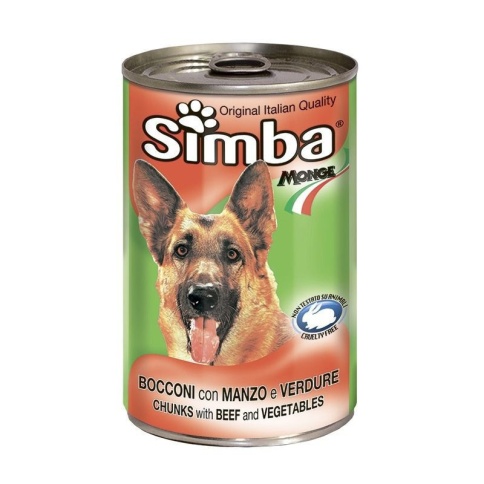 Simba Dog консервы для собак кусочки говядина с овощами 1,2 кг фото 2