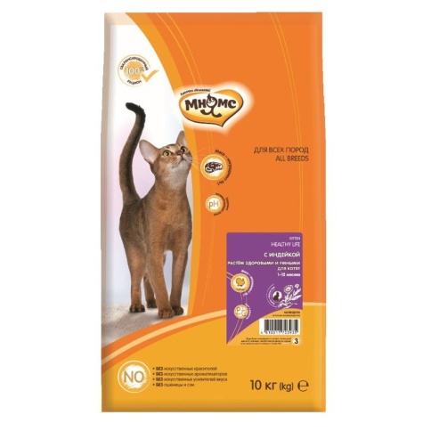 Мнямс Kitten сухой корм для котят с индейкой - 10 кг фото 1