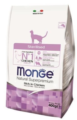 Monge Cat Sterilized сухой корм для стерилизованных кошек - 400 гр фото 1