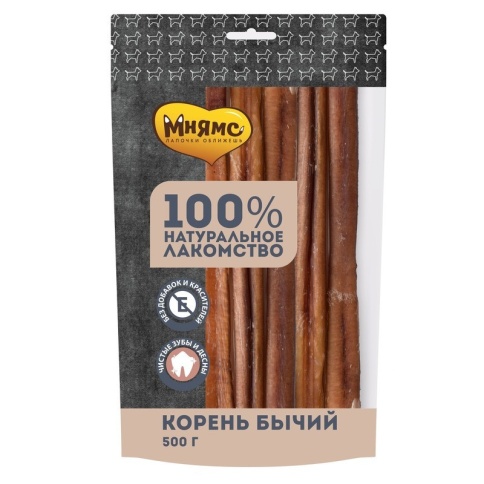 Мнямс лакомство для собак корень бычий 500 г фото 1