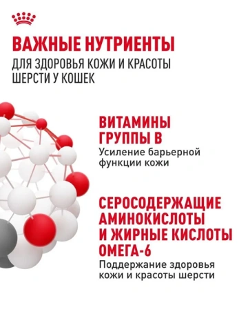 Влажный корм Royal Canin Hair & Skin Care в соусе для взрослых кошек, для здоровья кожи и шерсти, пауч, 85 г фото 5