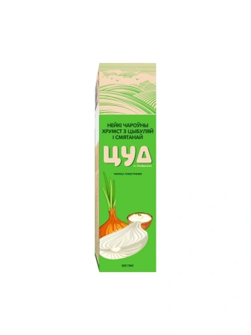 Чипсы "ЦУД" пластинки со вк. сметаны с луком, 90г фото 2