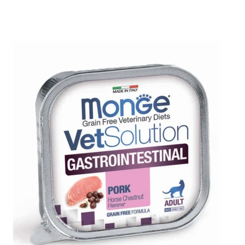 Влажный корм Monge VetSolution Cat Gastrointestinal диета для кошек при заболеваниях ЖКТ, 100 г фото 1