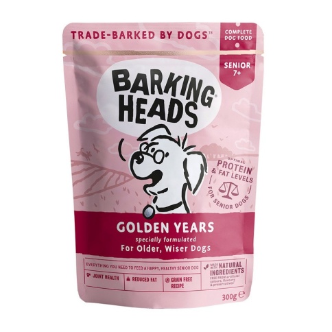 Влажный корм Barking Heads Golden Years для пожилых собак с курицей - 0,300 кг фото 1
