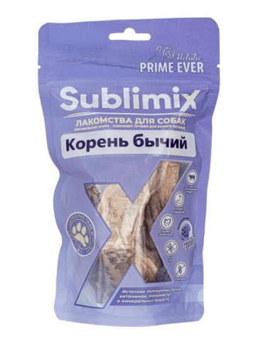 Prime Ever Sublimix Корень бычий лакомство для собак - 65 г фото 1