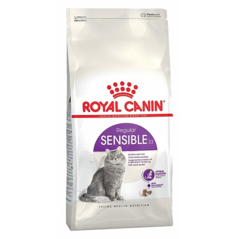 Royal Canin Sensible сухой корм для взрослых кошек с чувствительной пищеварительной системой - 400 гр фото 2
