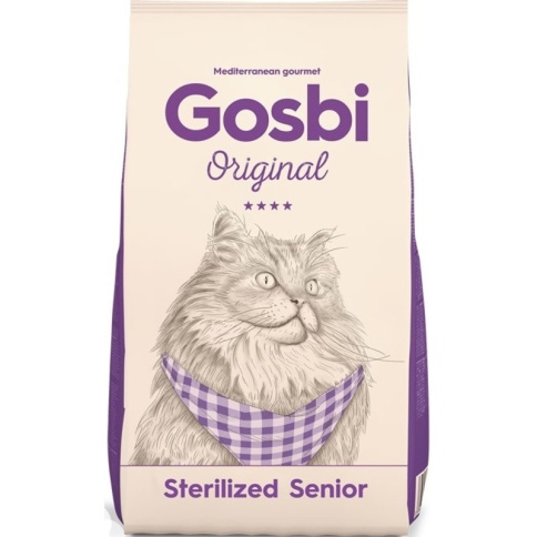 Сухой корм Gosbi Original Cat Sterilized Senior для пожилых стерилизованных кошек с курицей и индейкой - 1 кг фото 1