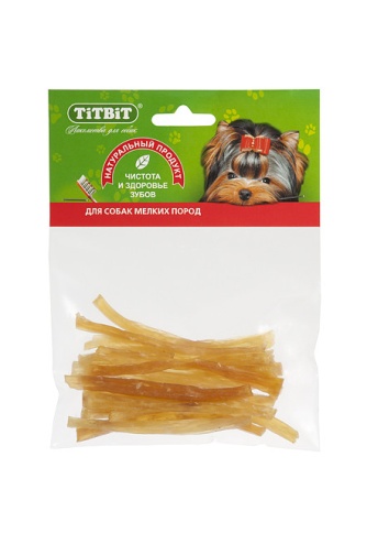 Titbit сухожилия говяжьи (соломка) - мягкая упаковка фото 1