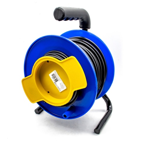 Удлинитель на катушке УС-1-30 1 розетка, без заземления, ПВС 2х1,5, 30м (1/1) фото 1