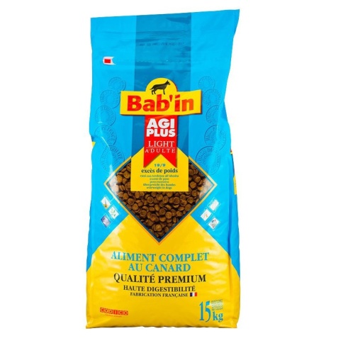 Babin Agi Plus Light сухой корм для собак с избыточным весом с мясом утки - 15 кг фото 1