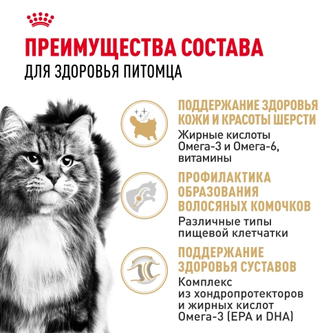 Сухой Корм Royal Canin SIBERIAN (САЙБЕРИАН)Специальное питание для кошек сибирской породы, в возрасте от 1 года и старше, 2 кг фото 3