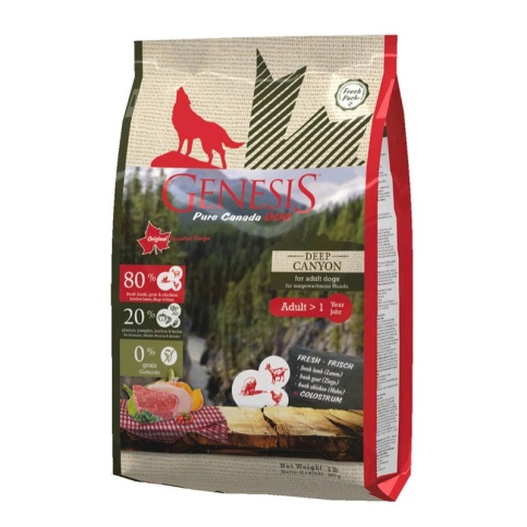 Genesis Pure Canada Deep Canyon Adult для взрослых собак всех пород с курицей, ягненком и козой 907 гр фото 2
