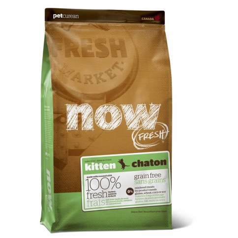 NOW Fresh GF сухой беззерновой корм для котят с индейкой, уткой и овощами - 3.63 кг фото 2