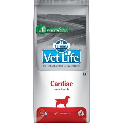 Farmina Vet Life Natural Diet Dog Cardiac сухой корм для собак при хронической сердечной недостаточности - 2 кг фото 2