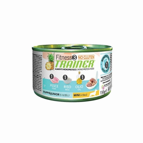 Консервы Trainer Fitness3 No Gluten Mini Puppy Junior Fish and Rice - 150 г фото 1