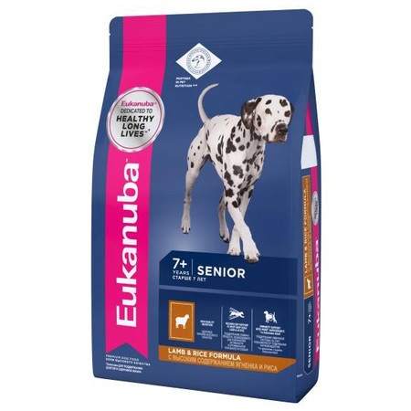 Eukanuba Mature & Senior для пожилых собак с ягненком и рисом - 12 кг фото 1