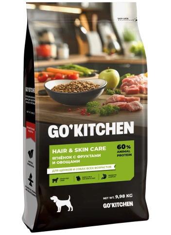 Сухой корм GO'KITCHEN для щенков и собак всех возрастов с ягненком, 9.98 кг фото 2