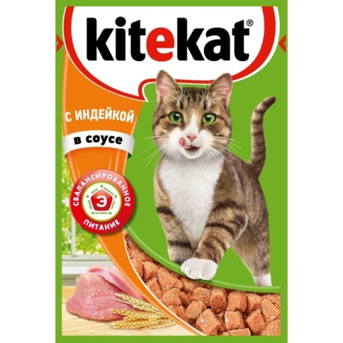 Kitekat корм для кошек в паучах с Индейкой в соусе 85 г фото 2