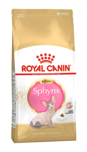 Royal Canin Kitten Sphynx сухой корм для взрослых кошек породы сфинкс - 400 гр фото 1