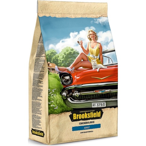 Сухой корм Brooksfield Adult Cat для взрослых кошек с курицей и рисом - 2 кг фото 1