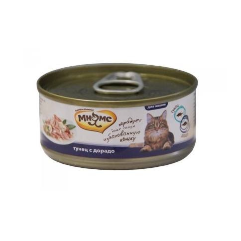 Мнямс консервы Тунец с дорадо в нежном желе для кошек - 70 г фото 2