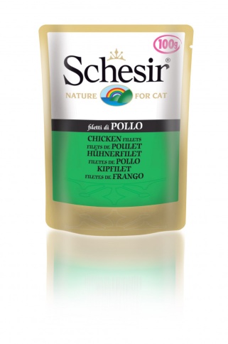 Schesir для кошек в паучах с филе цыпленка - 100 г фото 1