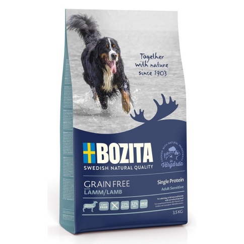 Bozita Grain Free Lamb 23/12 сухой корм беззерновой для взрослых собак с нормальным уровнем активности с ягненком - 3,5 кг фото 1