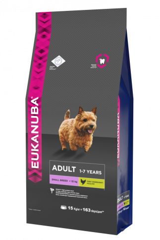 Eukanuba Adult Small Breed для собак мелких пород с курицей - 15 кг фото 1