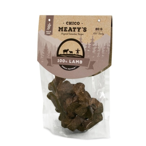 Chicopee Meaty’s Lamb беззерновое мясное лакомство для собак с ягненком 80 г фото 2