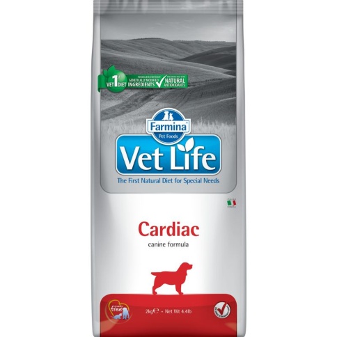 Farmina Vet Life Natural Diet Dog Cardiac сухой корм для собак при хронической сердечной недостаточности - 2 кг фото 1