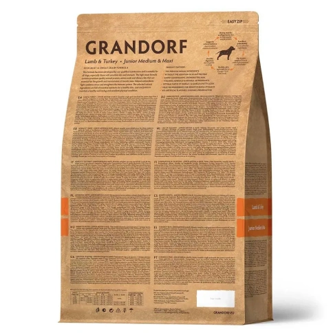 Сухой корм Grandorf Holistic ягненок с индейкой для юниоров всех пород с 4-х месяцев, 3 кг фото 2