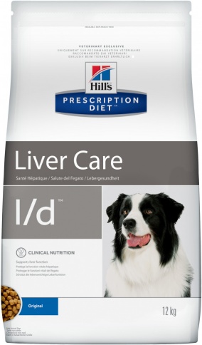 Hill's Prescription Diet l/d Liver Care сухой диетический корм для собак для поддержания здоровья печени - 12 кг фото 1