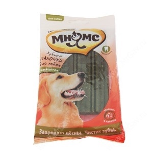 Мнямс лакомство для собак Зубные палочки с эвкалиптом 12 см - 20 г х 6 шт фото 1