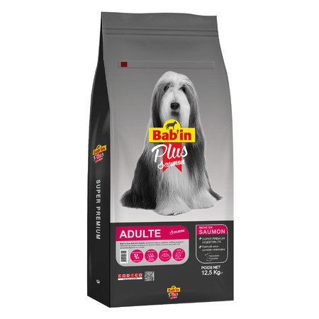 Babin Plus сухой корм для собак средних и крупных пород с лососем - 12,5 кг фото 1