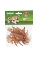 Titbit вяленые лакомства гребешки золотистые резаные Classic 60 г фото 1