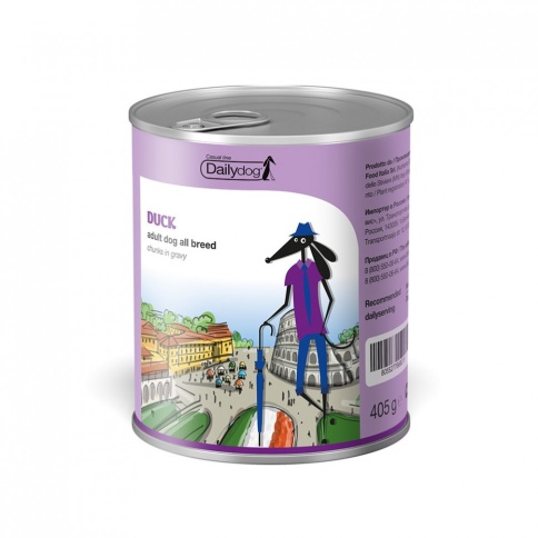 Dailydog casual Консервы для собак кусочки утки в соусе - 405гр фото 1