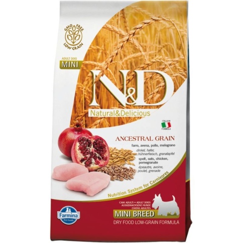 Farmina N&D Low Grain Dog Chicken & Pomegranate Adult Mini - 2,5 кг фото 2