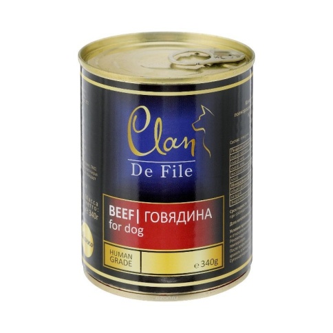 Консервы Clan De File для собак с говядиной - 340 г фото 2