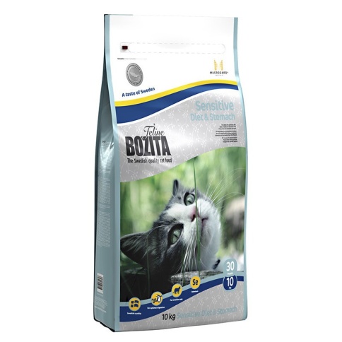 Bozita Sensitive Diet & Stomach сухой корм для взрослых кошек с чувствительным пищеварением, избыточным весом и низким уровнем активности с курицей - 10 кг фото 2