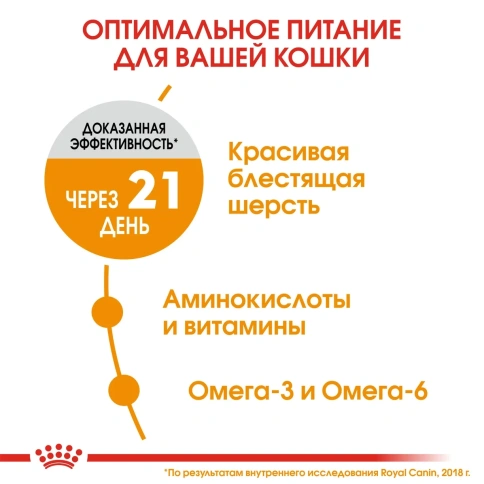 Сухой корм Royal Canin Hair & Skin Care для взрослых кошек с чувствительной кожей и проблемной шерстью, 400 г фото 2