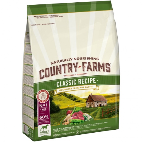 Country Farms сухой корм для взрослых собак с ягненком - 2,5 кг фото 1